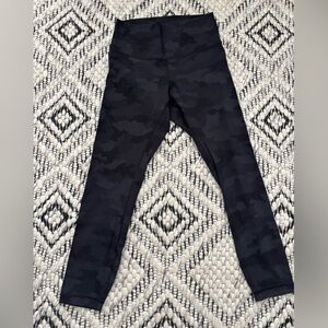 lululemon athletica Black Camo Leggings